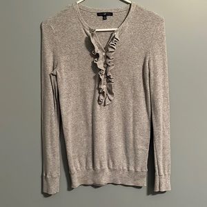🍂3 for $15🍂 GAP Grey Ruffle Sweater
